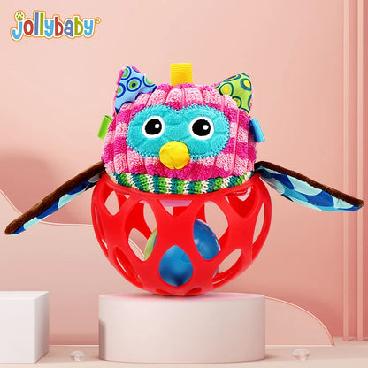 Cute Owl Lion Animal Texture Sensory Develop Baby Rattle Soft Plush Animal Toys Kids Gift Baby Rattle Toys Unisex Warm Welcomed