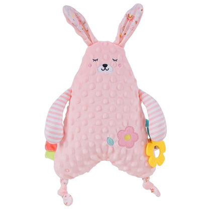 Soft Cartoon Animal Elephant lion fox Plush Fabric Nursery Blanket Baby Comforter Security Blanket Stuffed Toy
