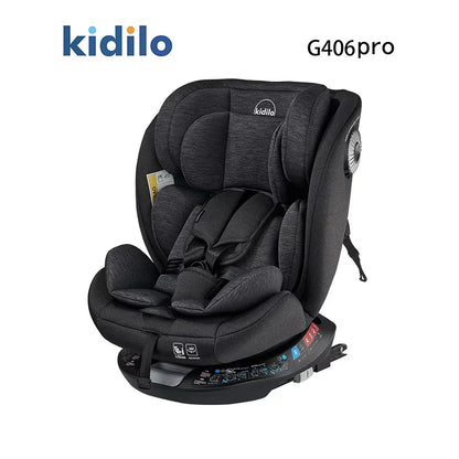 Newborn 0-3 Years 360 Degree Kidilo Baby Car Seat, Infant Car Seats with ISOFIX Certified for Daily Family Rides G406 Pro