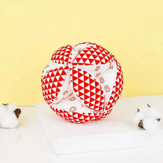 Jollybaby Custom Baby Happy Magic Stuffed Ball Baby  Early Educational Cognitive Cloth Reversible Soft Plush Toy Ball