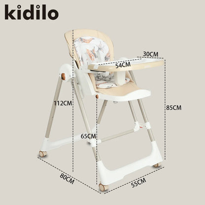 Kidilo Newborn Luxury Smart Rocking Portable Fold Baby Rocking Swing High Dinning Sitting Feeding Chair 3 in 1 Feeding 11-3