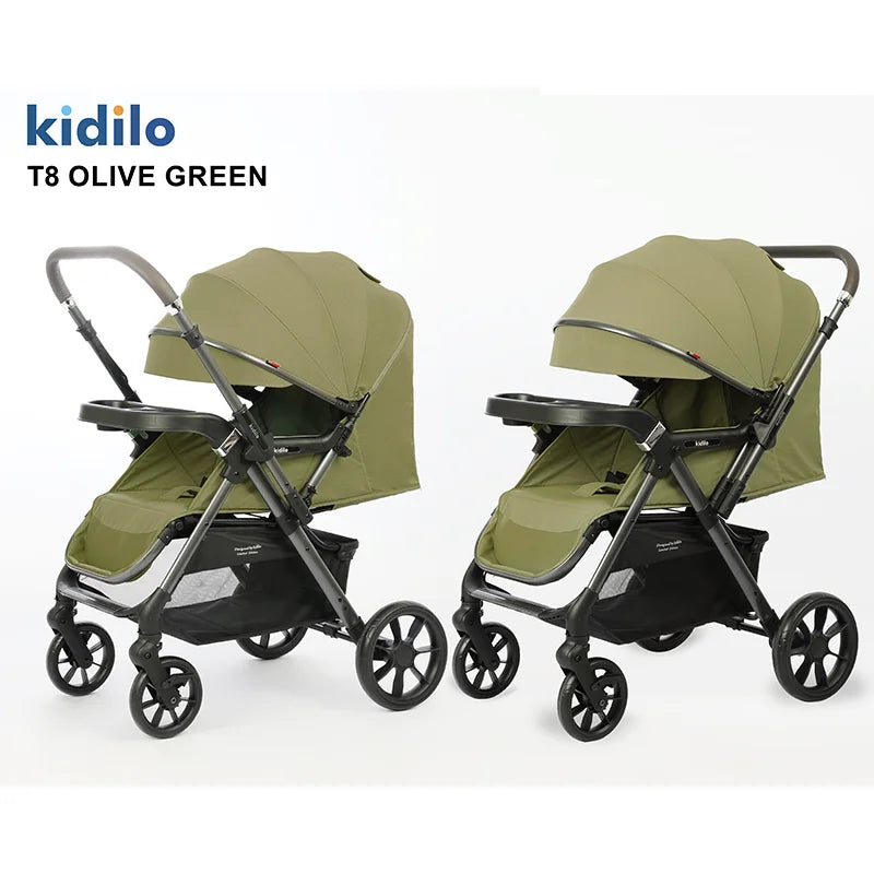 0-3 Years Non-Toxic Kidilo Lightweight Portable Baby Stroller Multiple Foldable Prams for Travel Wholesale From China T8
