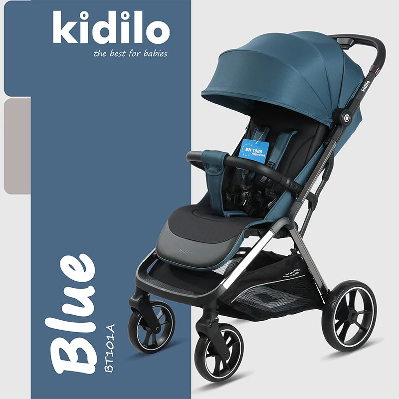 0-3 Years Baby Stroller Lightweight Non-Toxic Foldable Travel Stroller with Adjustable Handle for Toddlers Family Trips BT100