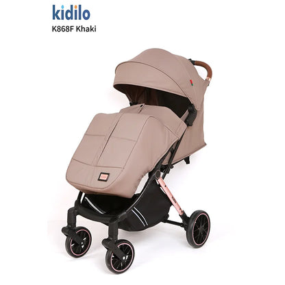 0-3 Years Foldable Lightweight Kidilo Baby Stroller Non-Toxic Travel Stroller with Adjustable Handle for Toddlers Trips K868F