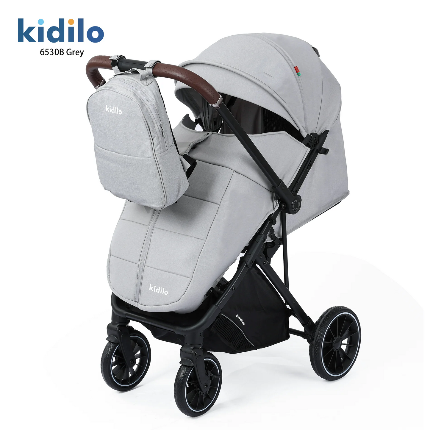 Non-Toxic Lightweight Baby Stroller for 0-3 Years Foldable Travel Stroller with Adjustable Handle for Toddlers Daily Walks 6530B