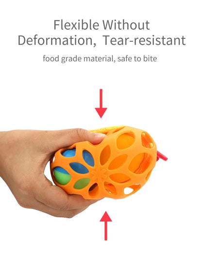 Jollybaby Eco Friendly Toy with Accessories Plastic Rattle for Kids Can Chew Rattles for Babies Rattle Ball Newborn Toys