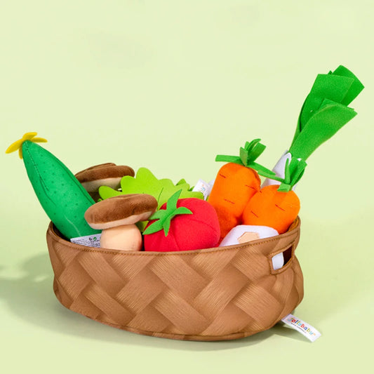 Jollybaby Custom logo Educational Kitchen Food Toys Peelabe Fruit Vegetable Pretend Play Toys Set for Kids Children