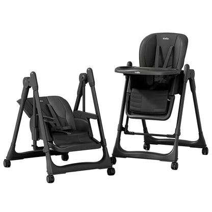 6 Months-3 Years 3 in 1 Kidilo Baby High Chair Foldable for Eating Non-Toxic Feeding Chair for Toddler Dining at Home 8166