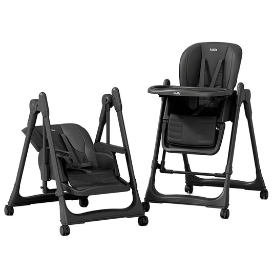 6 Months-3 Years 3 in 1 Kidilo Baby High Chair Foldable for Eating Non-Toxic Feeding Chair for Toddler Dining at Home 8166