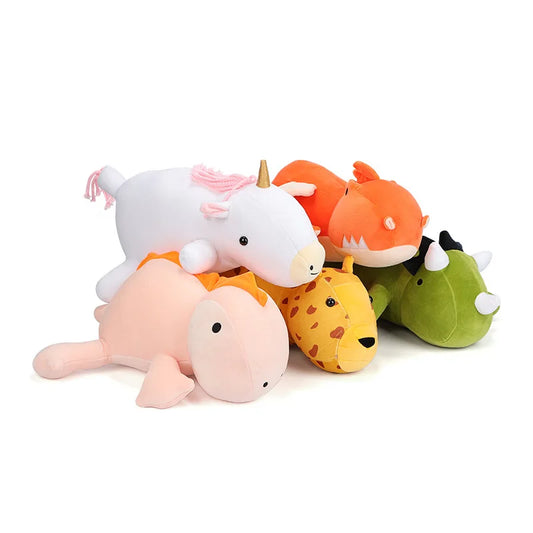 Customization logo High Quality Custom Super Soft Stuffed Animals unicorn Dinosaur Plushies Toys Doll Manufacturer for Kids