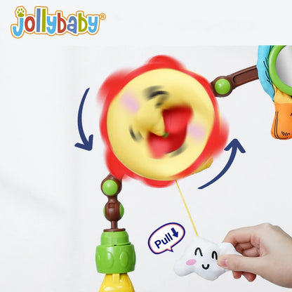 Jollybaby Adjustable Baby Hanging Toys Bouncer Bassinet Activity Foldable Bed Crib Baby Stroller Arch Toys