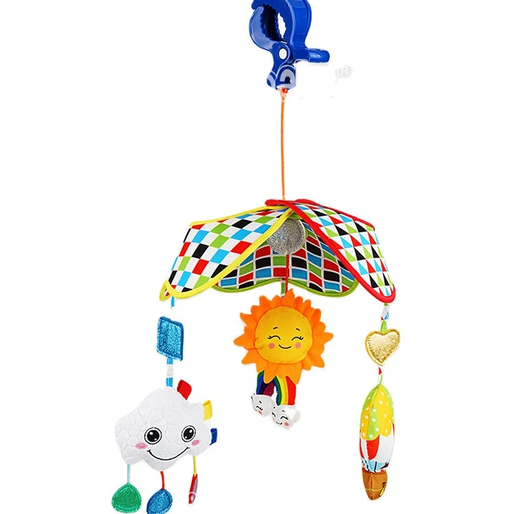 JOLLYBABY Custom Handmade Nursery Decor Bed Hanging Soft Toys Cloud Hot Air Balloon Cot Baby Felt Mobile Direct From Factory