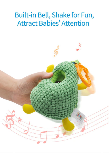 Jollybaby Avocado Soft Doll Crib Stroller Hanging Bell Rattle  Soft Plush Shaking Suitable for Boys Girls Generate Curiosity