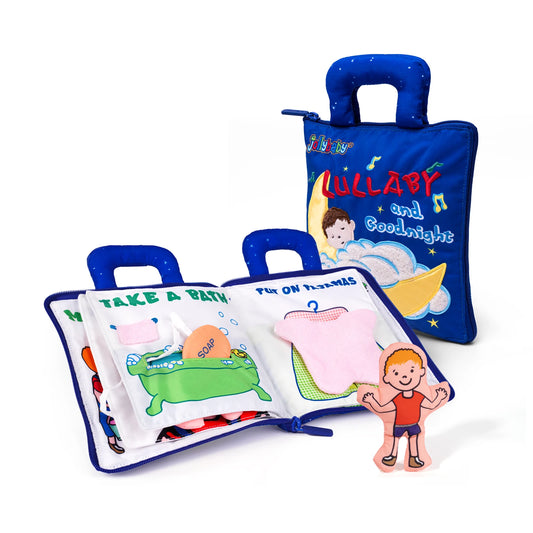 Jollybaby Customization logo Practical Skills Infant Early Educational Toys My First Book Fabric Montessori Busy Quiet Book