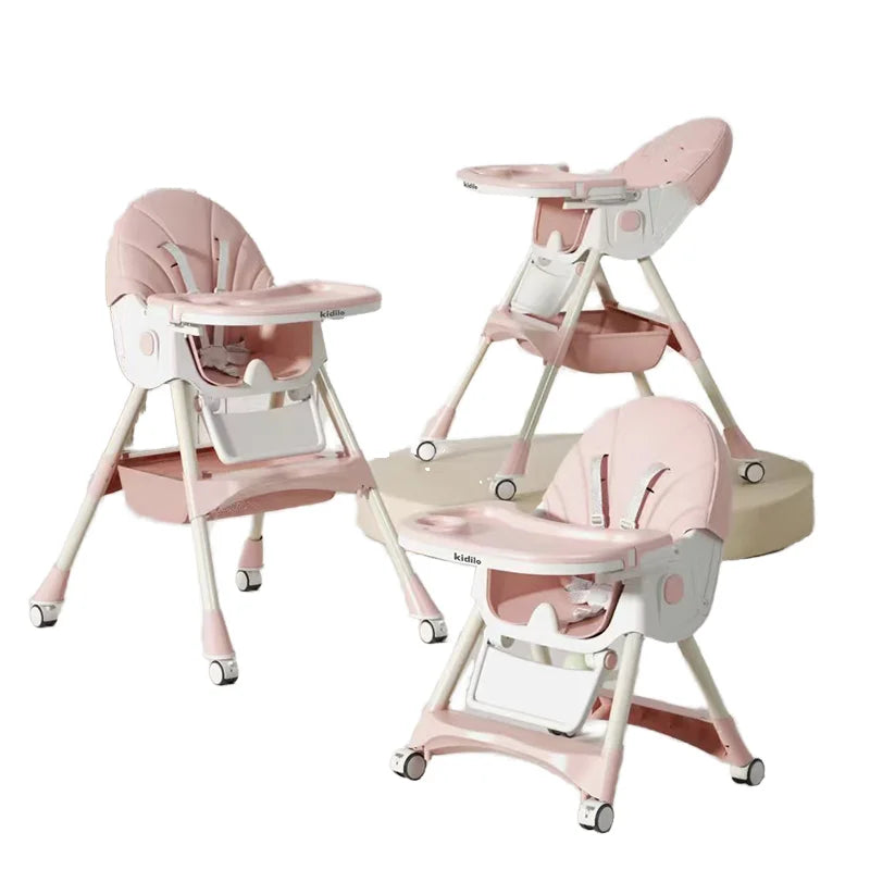 6-36 Months 3 in 1 Foldable Baby High Chair for Babies, Non-Toxic Feeding Chair for Toddler Dining at Home & Small Space 8131