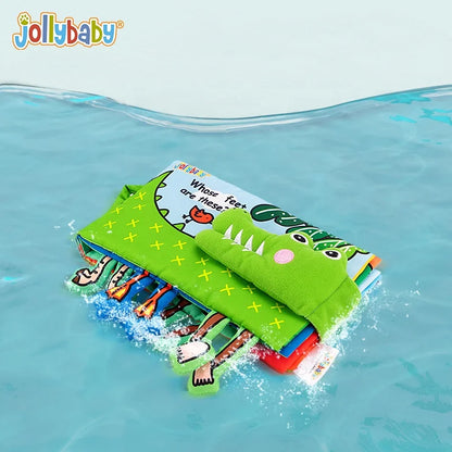 Jollybaby European Sale Online 3D Stuffed Cartoon Learning Animal Baby Tummy Time Cloth Book