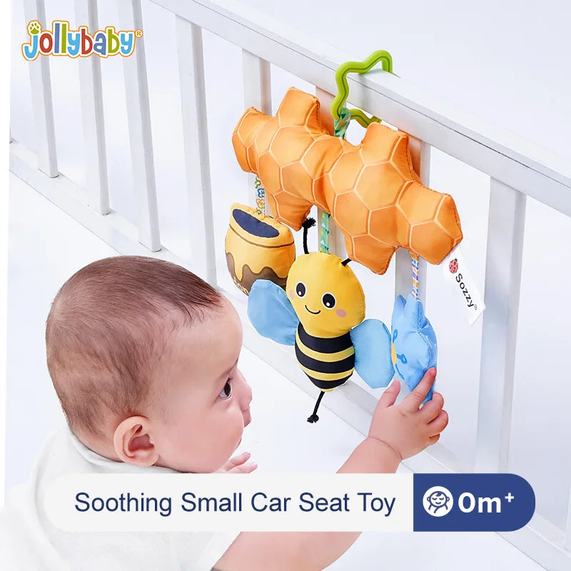 JOLLYBABY Eco-Friendly Soft Plush Animal Toy CE Certified for Baby Cribs Hanging Mobile and Nursery Decor