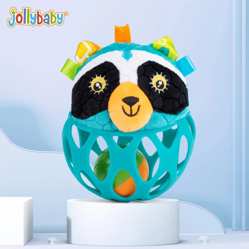 Cute Owl Lion Animal Texture Sensory Develop Baby Rattle Soft Plush Animal Toys Kids Gift Baby Rattle Toys Unisex Warm Welcomed