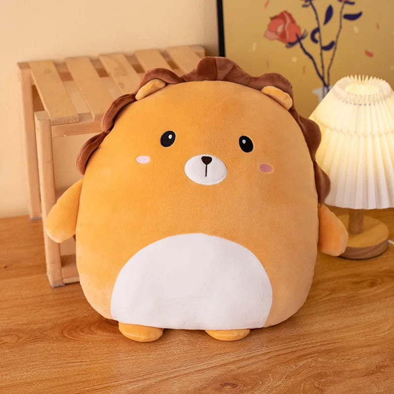 Custom Made Cartoon Squishy Plush Toy Cute Super Soft Stuffed Animal Panguin Crab Panda Dinosaur Frog Rabbit Plush Pillow