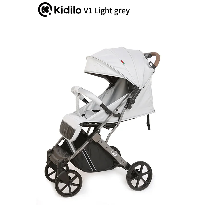 0-3 Years Baby Stroller Lightweight Non-Toxic Foldable Travel Stroller with Adjustable Handle for Toddlers Family Trips V1