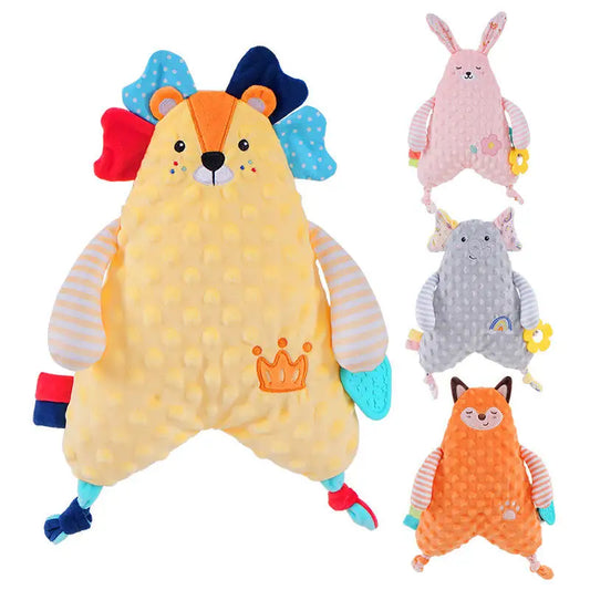 Sozzy Soft Animal Elephant Plush Snuggle Minky Dot Fabric Nursery Character Blanket Baby Comforter Security Blanket