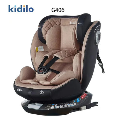 Newborn 0-3 Years 360 Degree Kidilo Baby Car Seat, Infant Car Seats with ISOFIX Certified for Daily Family Rides G406
