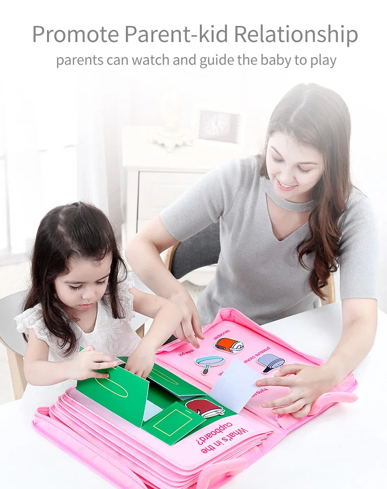 Jollybaby Soft Cloth Book for Baby Brain Development & Early Education