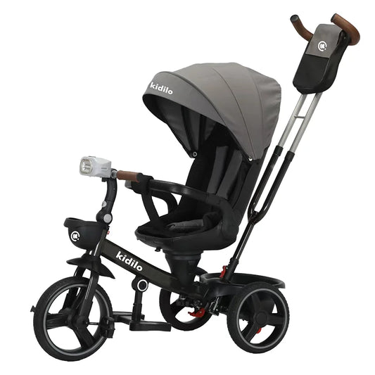 Kidilo Baby Strollers 6 Months-3 Years 3-in-1 Ride-On Push Tricycle Stroller with Push Handle for Toddler Outdoor Wholesale 3199