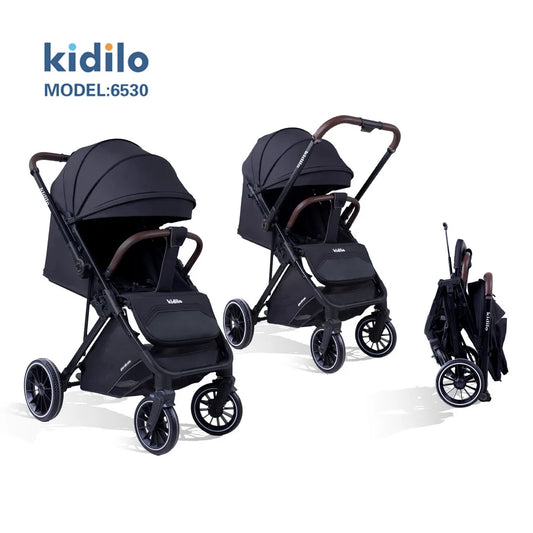 Kidilo 0-3 Years Non-Toxic Lightweight Portable Pushchair Baby Stroller Multiple Foldable for Travel Wholesale From China 6530