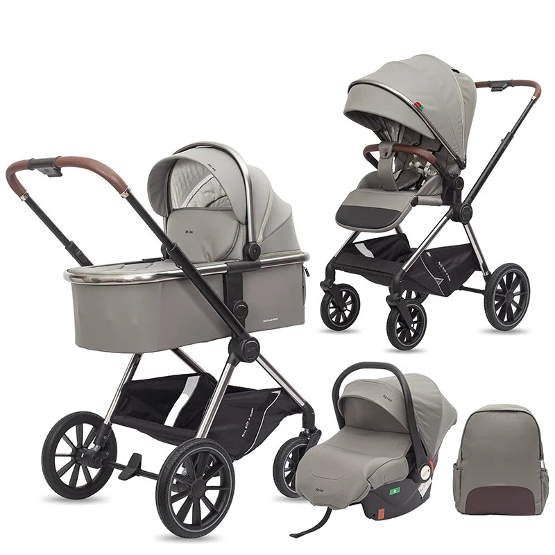 Kidilo 0-3 Years 3 in 1 Baby Stroller with Car Seat Non-Toxic Durable Foldable Travel Stroller for Toddlers Family Trips Z1 3IN1