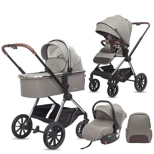 Kidilo 0-3 Years 3 in 1 Baby Stroller with Car Seat Non-Toxic Durable Foldable Travel Stroller for Toddlers Family Trips Z1 3IN1