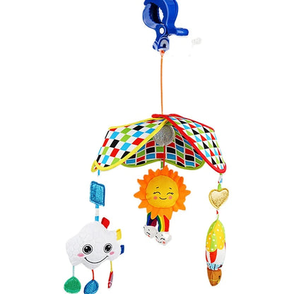 JOLLYBABY Custom Handmade Nursery Decor Bed Hanging Soft Toys Cloud Hot Air Balloon Cot Baby Felt Mobile Direct From Factory