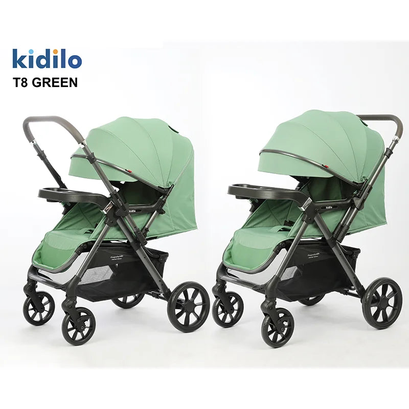 0-3 Years Non-Toxic Kidilo Lightweight Portable Baby Stroller Multiple Foldable Prams for Travel Wholesale From China T8