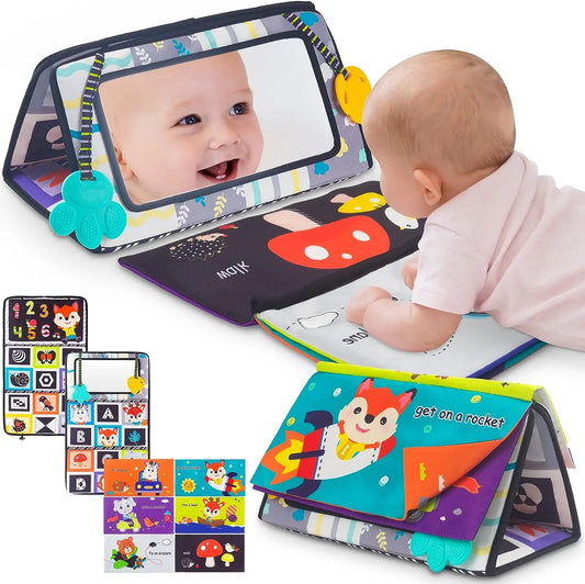 Manufacturer Baby Bed Floor Mirror Toys Tummy Time Mirror Toy Crinkle Sensory Toys for 0-12 Months