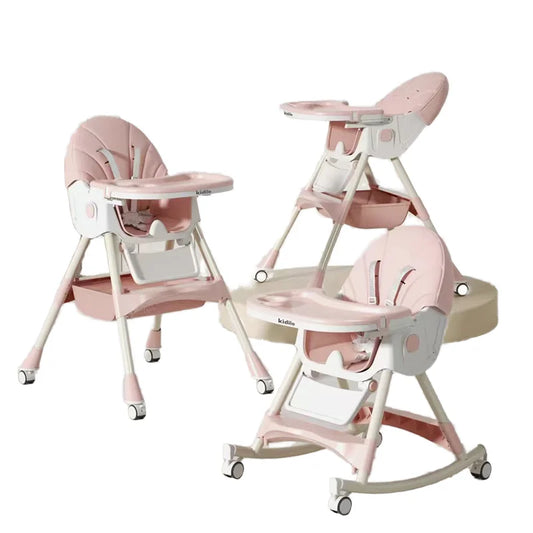 Kidilo New Born Portable Fold  Multiple Plastic Baby High Eating Dinning Learning Sitting Chair Seat Chair for Baby 8131A