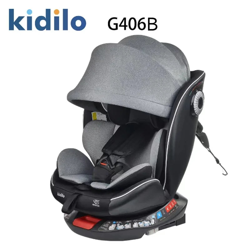 Newborn 0-3 Years 360 Degree Kidilo Baby Car Seat, Infant Car Seats with ISOFIX Certified for Daily Family Rides G406B