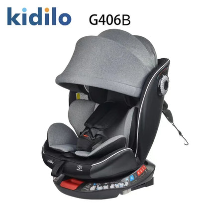 Newborn 0-3 Years 360 Degree Kidilo Baby Car Seat, Infant Car Seats with ISOFIX Certified for Daily Family Rides G406B