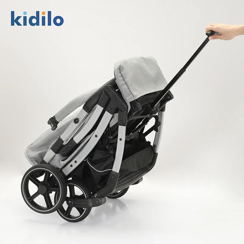Lightweight Non-Toxic Baby Stroller for 0-3 Years Foldable Travel Stroller with Adjustable Handle Toddlers Family Trips S5506