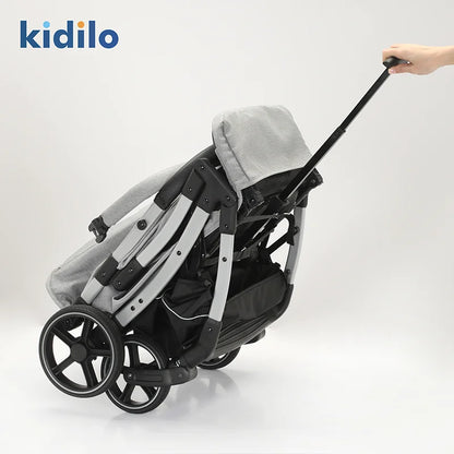 Lightweight Non-Toxic Baby Stroller for 0-3 Years Foldable Travel Stroller with Adjustable Handle Toddlers Family Trips S5506