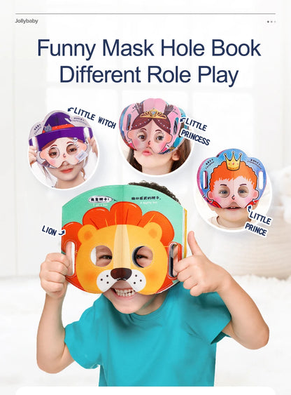 Jollybaby Hot Selling Halloween Children Cosplay Mask Party Decoration Cartoon Animal Kids Felt Mask