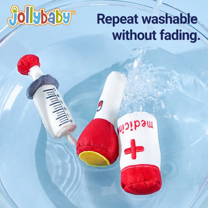 Jollybaby Wholesale Montessori Baby Pretend Play Toy Soft Doctor Toy Play Set Medical for Children Kids