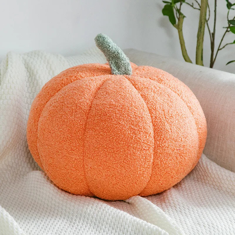 Halloween 3D Shaped Decorative Thanksgiving Pillow Soft Cute Throw Kids Toddlers Babies Stuffed Pumpkin Fluffy Plush Toy