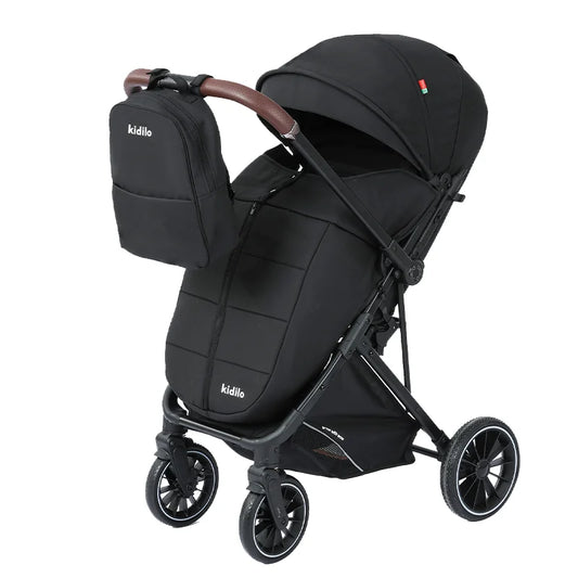 Non-Toxic Lightweight Baby Stroller for 0-3 Years Foldable Travel Stroller with Adjustable Handle for Toddlers Daily Walks 6530B