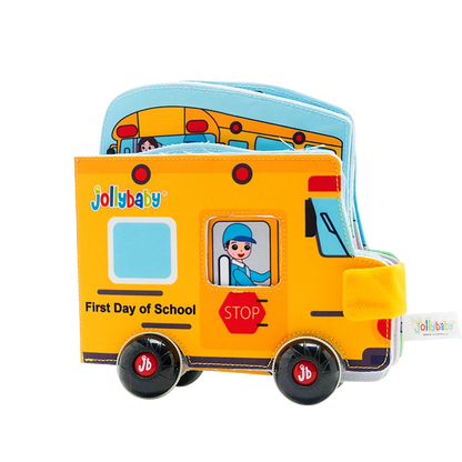 JOLLYBABY Early Education Infant Teaching Aids Cognitive Washable Fabric Covers Baby Cloth Book