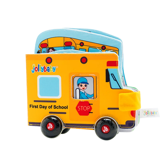 JOLLYBABY Early Education Infant Teaching Aids Cognitive Washable Fabric Covers Baby Cloth Book
