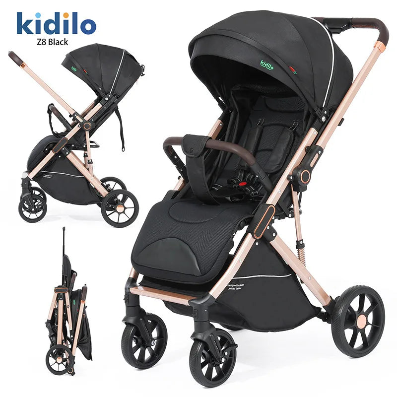 Kidilo Lightweight Portable Foldable Baby Stroller Multiple Pushchair Wagon Travel for Babies Wholesale From China Z8
