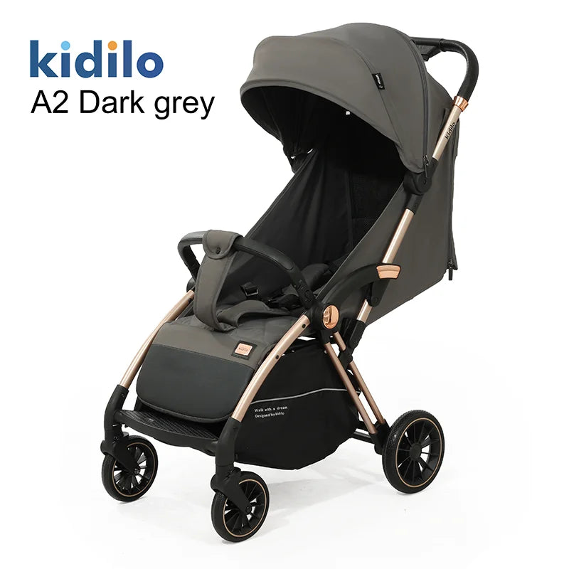 Lightweight Non-Toxic Baby Stroller for 0-3 Years Foldable Travel Stroller with Adjustable Handle Toddlers Family Trips A2