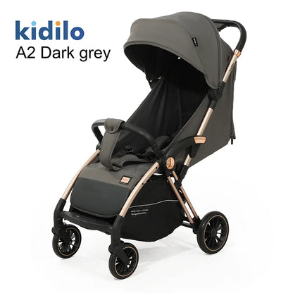 Lightweight Non-Toxic Baby Stroller for 0-3 Years Foldable Travel Stroller with Adjustable Handle Toddlers Family Trips A2