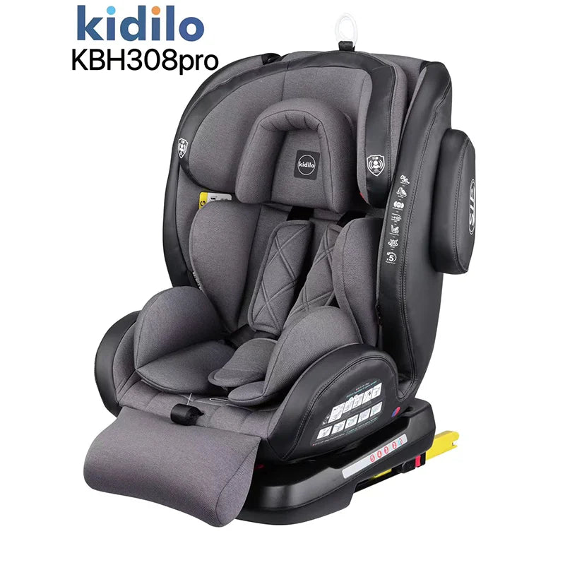 Newborn 0-3 Years 360 Degree Kidilo Baby Car Seat, Infant Car Seats with ISOFIX Certified for Daily Family Rides KBH308pro