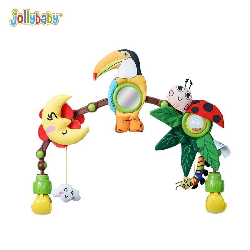 Infant Plush Animal Mobile Bed Bell Baby Newborn Educational Car Seat Crib Pram Arch Hanging Rattle Toy for Kid Toddler